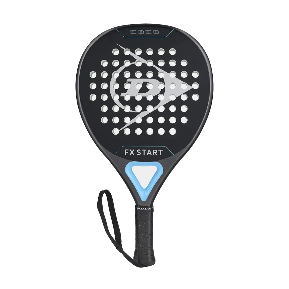 Ракетка для падела Dunlop FX Start, 10370737, для начинающих, гибрид, графит, черно-синий