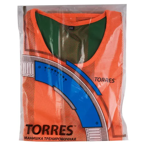 Манишка детская TORRES двухсторонняя, TR11949O/G, р.Jr, тренировочная, полиэстер, оранж-зелен за 1&nbsp;026.80 ₽ в Красноярске