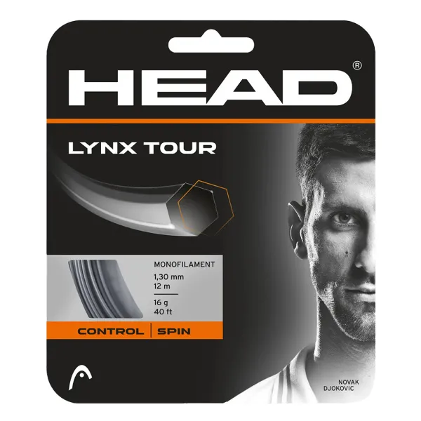 Струна теннисная HEAD Lynx Tour 16, 281790-BK, 12м, черный