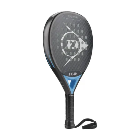 Ракетка для падела Dunlop FX Jr, 10370738, для юниоров, гибрид, графит, черно-голубой за 11&nbsp;019.40 ₽ купить в Красноярске