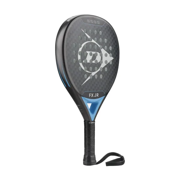 Ракетка для падела Dunlop FX Jr, 10370738, для юниоров, гибрид, графит, черно-голубой за 11&nbsp;019.40 ₽ в Красноярске