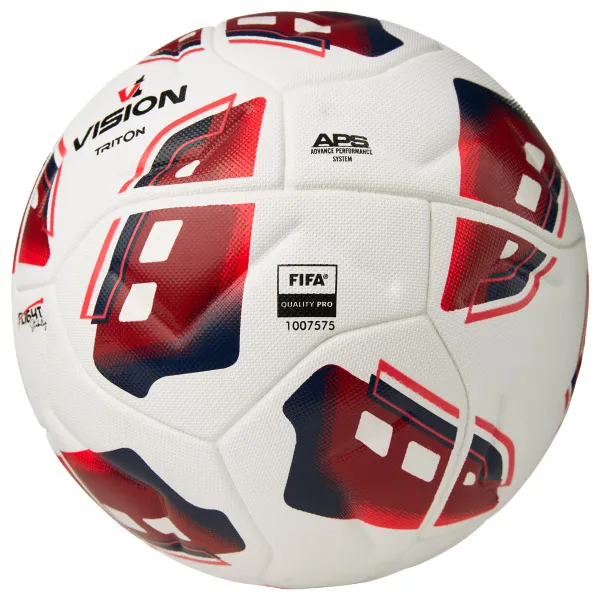 Мяч футб. VISION TRITON, FV425075, р.5,FIFA Quality Pro,MF, 16 пан, термосш.,бел-красный за 8&nbsp;007 ₽ в Красноярске