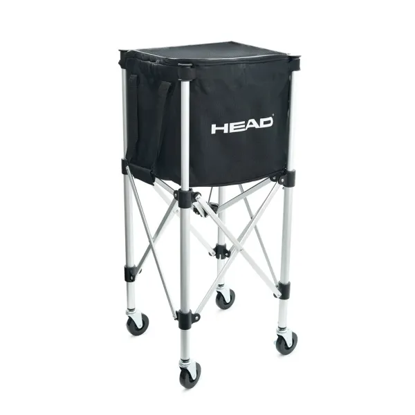 Корзина для теннисных мячей HEAD TT7003, на 125 мячей,с сумкой-переноской, складная, металл, черный за 21&nbsp;012 ₽ в Красноярске