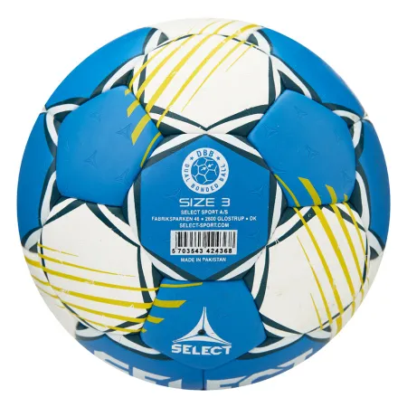 Мяч ганд. SELECT HB FORCE DB V25, 1622858205, Senior (р.3), EHF Appr,ПУ, гибр.сш., сине-белый за 8&nbsp;438.80 ₽ купить в Красноярске