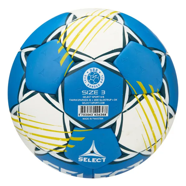Мяч ганд. SELECT HB FORCE DB V25, 1622858205, Senior (р.3), EHF Appr,ПУ, гибр.сш., сине-белый за 8&nbsp;438.80 ₽ в Красноярске