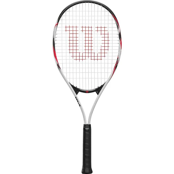 Ракетка б/т Wilson Fusion XL Gr2, WR199110U2, для любит, алюминий, со струнами, черно-бело-красный за 6&nbsp;358 ₽ в Красноярске