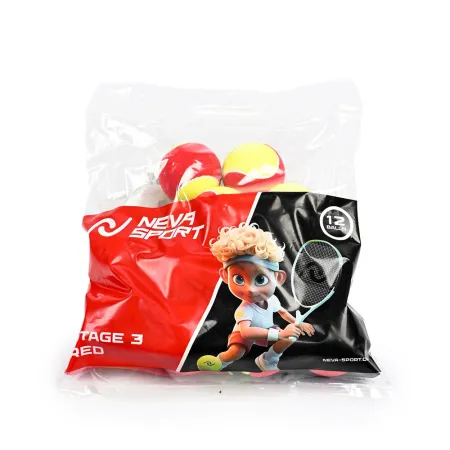 Мяч теннисный детский NS Red, 5021009, уп.12 шт, резина, шерть, нейлон, желто-красный за 2&nbsp;941 ₽ купить в Красноярске