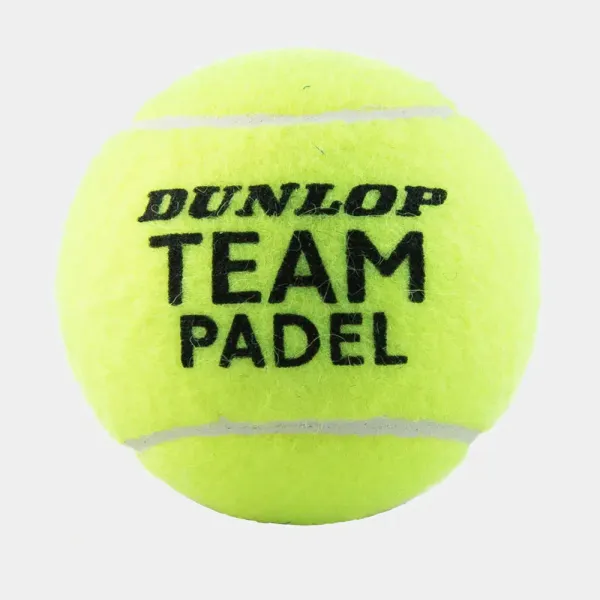 Мяч для падела Dunlop Team Padel, 601553, уп.3 шт, сукно, нат.резина,желтый за 1&nbsp;110.10 ₽ в Красноярске