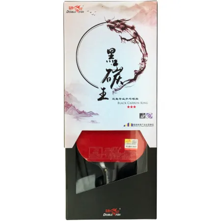 Ракетка для н/т DOUBLE FISH Black Carbon King Racket 3***, для професс.,ITTF Appr.,накл.2,1,мм за 4&nbsp;346.90 ₽ купить в Красноярске