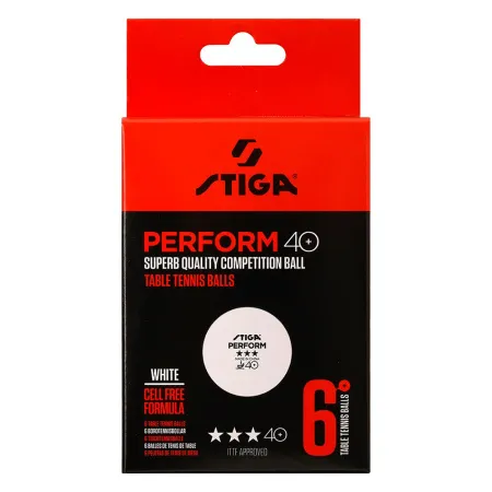 Мяч для наст. тенниса Stiga Perform 3***, 40+, 1113-2110-06, пластик, ITTF Appr., уп.6 шт, бел за 2&nbsp;121.60 ₽ купить в Красноярске