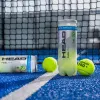 Мяч для падела HEAD Padel Pro+, 540203, уп.3 шт, FIP Approved, войлок,нат.резина,желтый за 933.30 ₽ купить в Красноярске