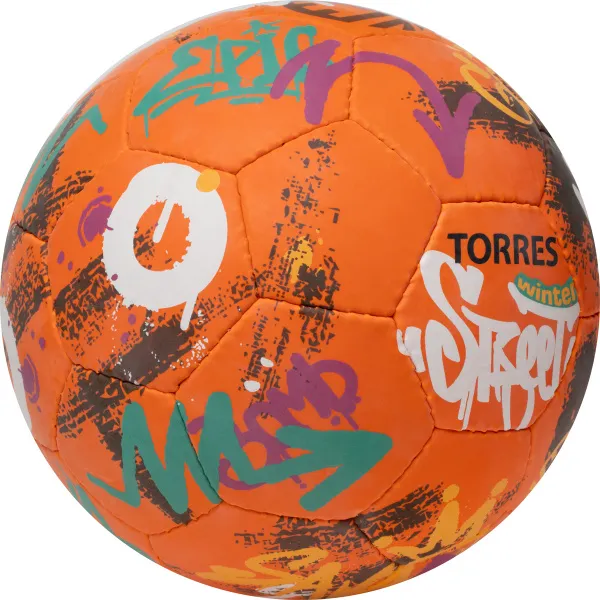 Мяч футб. TORRES Winter Street, F023285, р.5, 32 пан, рез, 4 подкл. слоя, руч. сшив,оранж-мультик. за 2&nbsp;713.20 ₽ в Красноярске