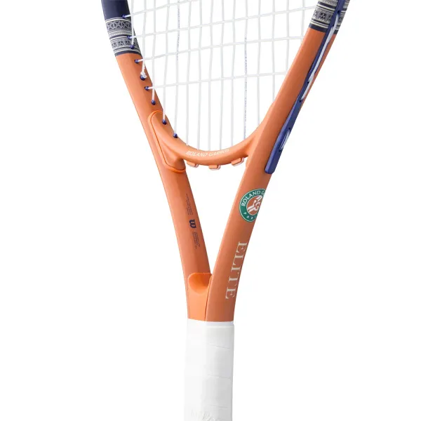 Ракетка б/т Wilson Roland Garros Elite Gr3, WR193210U3, алюм, со струнами, оранжево-бежевый за 8&nbsp;146.40 ₽ в Красноярске