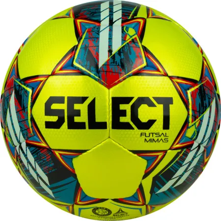 Мяч футзал. SELECT Futsal Mimas, 1053460550, р.4,FIFA Basic, 32 пан, гл.ПУ, руч.сш, жел-сине-красный за 6&nbsp;303.60 ₽ купить в Красноярске