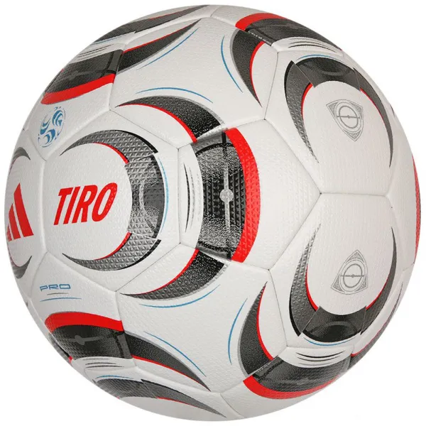 Мяч футб. ADIDAS Tiro Pro JW1533, р.5, FIFA Pro, 32 пан., ПУ, термосшивка, бело-серо-красный за 14&nbsp;133.80 ₽ в Красноярске