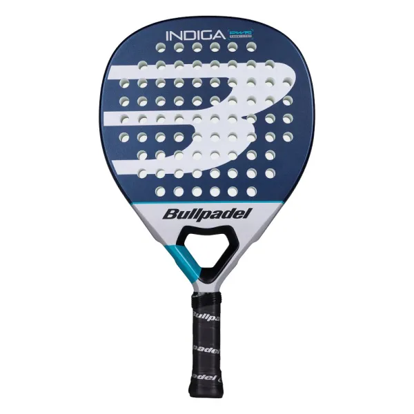 Ракетка для падела BULLPADEL Indiga Power 26, 494416, для начинающих, стекловолокно, темносине-серый