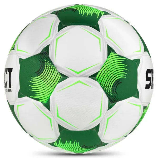 Мяч футб. SELECT Pioneer TB V26, 0864071005, р.4, FIFA Basic, 32п, ПУ, термосшивка, бело-зеленый