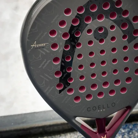 Ракетка для падела HEAD Coello Pro 2026, 225036, для профессионалов, карбон, коричнево-бордовый за 33&nbsp;619.20 ₽ купить в Красноярске