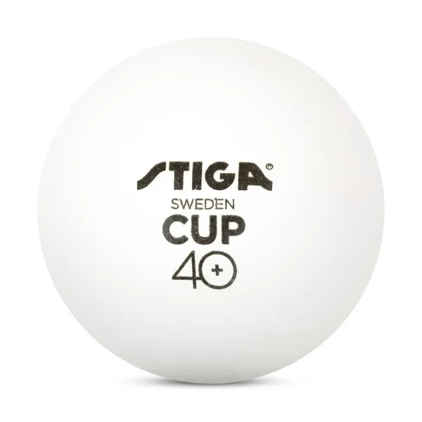 Мяч для наст. тенниса Stiga Cup ABS, 1110-2510-12, диам.40+мм, пластик, упак. 12 шт, белый за 1&nbsp;774.80 ₽ в Красноярске