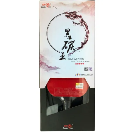 Ракетка для н/т DOUBLE FISH Black Carbon King Racket 5*****, для професс.,ITTF Appr.,накл.2,1,мм за 6&nbsp;434.50 ₽ купить в Красноярске