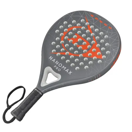 Ракетка для падела Dunlop Nanomax Pro, 10370739, для профессионалов, графит, серо-оранжевый за 17&nbsp;248.20 ₽ купить в Красноярске
