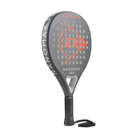 Ракетка для падела Dunlop Nanomax Pro, 10370739, для профессионалов, графит, серо-оранжевый за 17&nbsp;248.20 ₽ купить в Красноярске