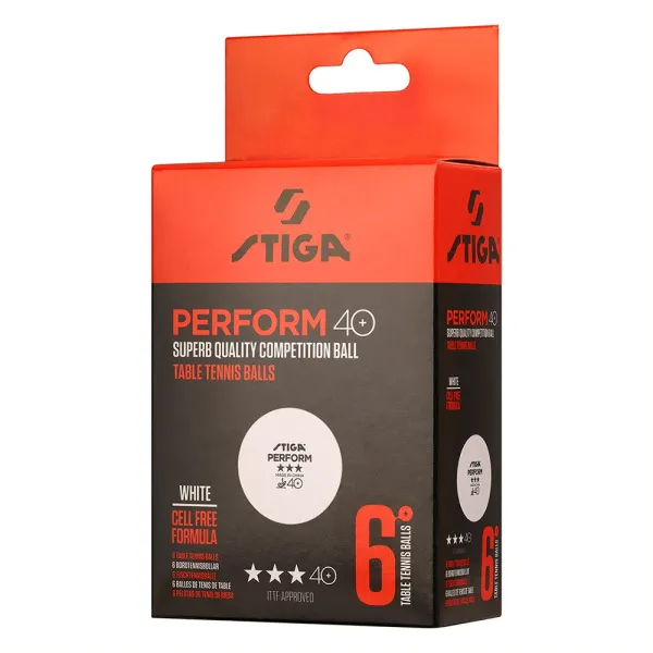Мяч для наст. тенниса Stiga Perform 3***, 40+, 1113-2110-06, пластик, ITTF Appr., уп.6 шт, бел за 2&nbsp;121.60 ₽ в Красноярске