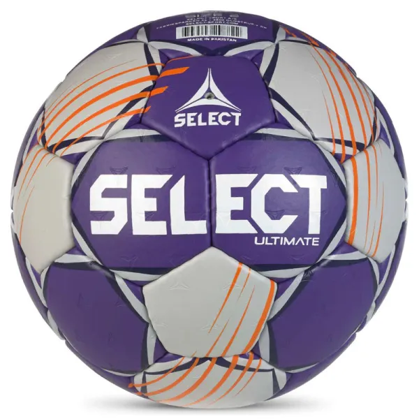 Мяч ганд. SELECT Ultimate Official EHF V24, 1612858999, Senior(р.3), EHF Appr, ПУ, руч.сш, фиол-сер за 15&nbsp;504 ₽ в Красноярске