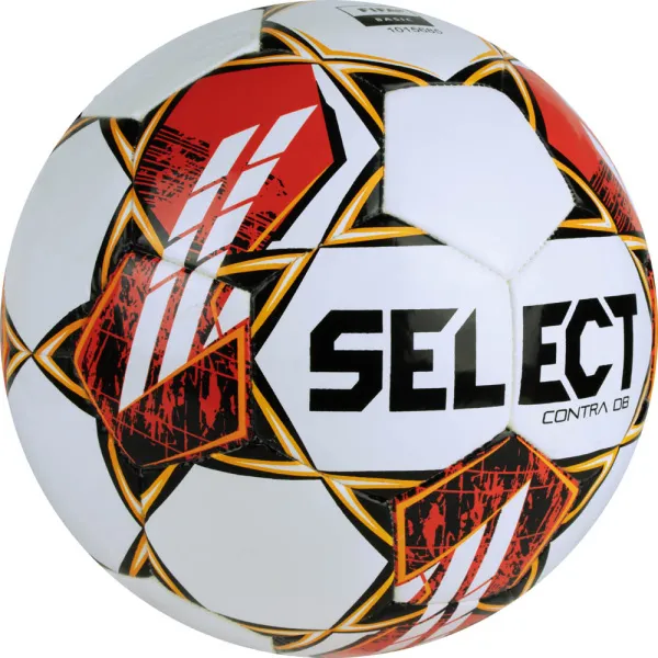 Мяч футб. SELECT Contra DB V23, 0854160300, р.4, FIFA Basic, 32 пан, ПУ, гибрид.сш, бел-чер-красн за 4&nbsp;455.70 ₽ в Красноярске