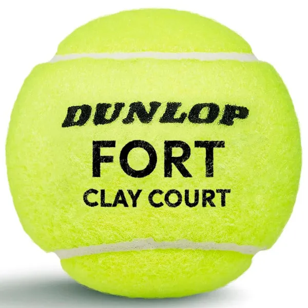 Мяч теннисный Dunlop Fort Clay Court 4B, 601613, уп.4 шт,одобр.ITF и FFT,сукно,нат.резина,желтый за 1&nbsp;812.20 ₽ в Красноярске