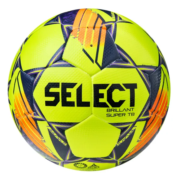 Мяч футб. SELECT Brillant Super TB, 3615968509,р.5, FIFA PRO, ПУ, 32пан. термосш, желто-оранж-фиолет за 15&nbsp;694.40 ₽ в Красноярске