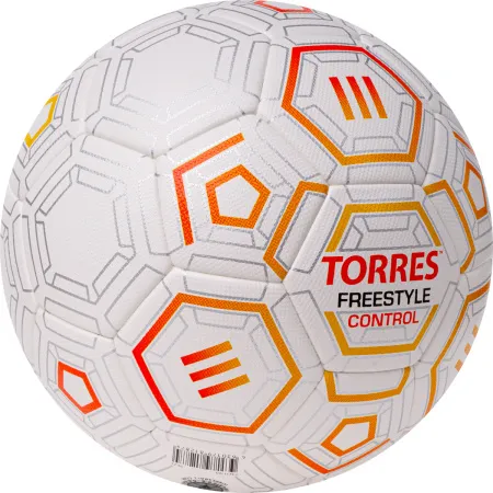 Мяч футб. TORRES Freestyle Control, F3231765, р.5, 32 п.,PU-Microfi, термосшив., бело-оран-сереб за 3&nbsp;464.60 ₽ купить в Красноярске
