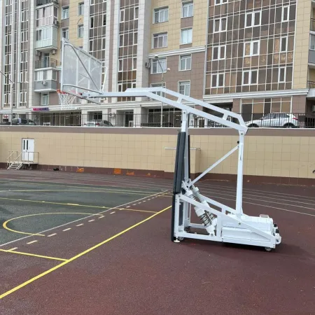 Баскетбольная стойка мобильная складная на пружинах вынос 2,25 м c противовесом ZAVODSPORTA за 530&nbsp;660 ₽ купить в Красноярске