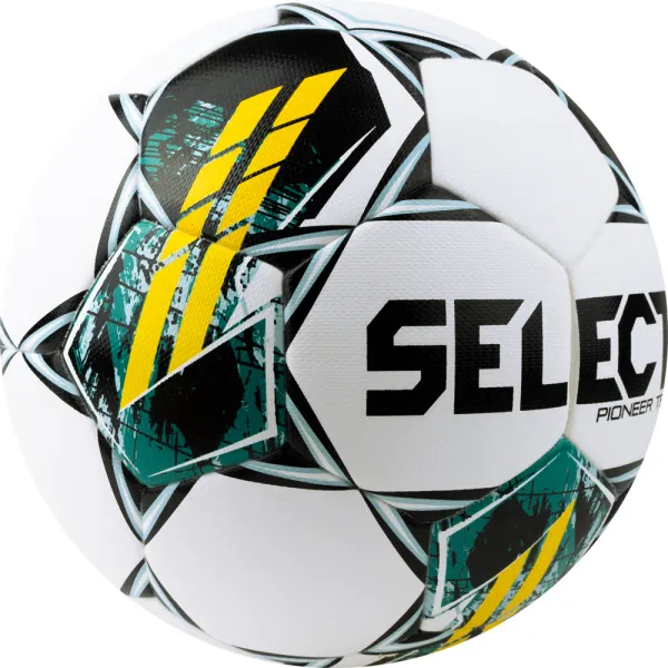 Мяч футб. SELECT Pioneer TB V23, 0865060005, р.5, FIFA Basic, 32п, ПУ, термосш, бело-зелено-желтый за 5&nbsp;684.80 ₽ в Красноярске