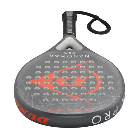 Ракетка для падела Dunlop Nanomax Pro, 10370739, для профессионалов, графит, серо-оранжевый за 17&nbsp;248.20 ₽ купить в Красноярске