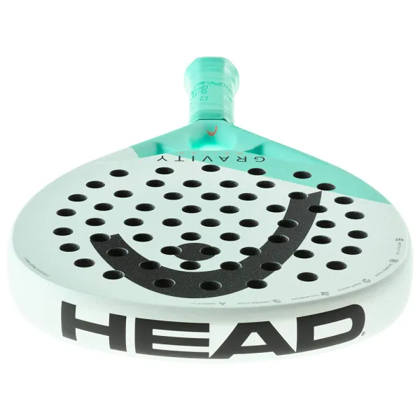 Ракетка для падела HEAD Gravity Motion, 224014, для продвинутых игроков, карбон, бело-бирюзовый за 23&nbsp;604.50 ₽ в Красноярске