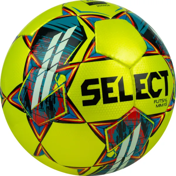 Мяч футзал. SELECT Futsal Mimas, 1053460550, р.4,FIFA Basic, 32 пан, гл.ПУ, руч.сш, жел-сине-красный за 6&nbsp;303.60 ₽ в Красноярске