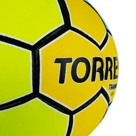 СЦ*Мяч ганд. TORRES Training, H32153, р.3, ПУ, 4 подкл. слоя, руч. сшивка, желто-голубой за 1&nbsp;615 ₽ купить в Красноярске