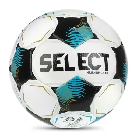 Мяч футб. SELECT Numero 10 V26, 0575071002, р.5, FIFA Basic, 32п, ПУ, гибр.сш, бело-черно-бирюзовый за 8&nbsp;404.80 ₽ купить в Красноярске