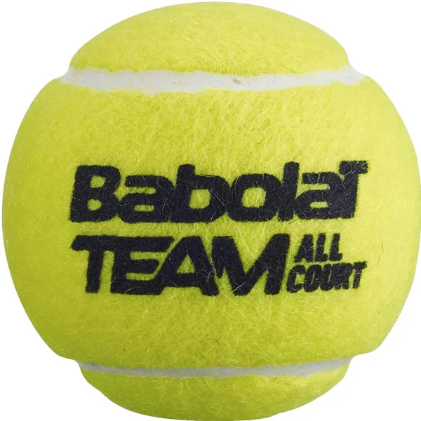 Мяч теннисный BABOLAT Team All Court,502081, уп.4 шт,одобр.ITF, сукно, нат.резина,желтый за 2&nbsp;385.10 ₽ в Красноярске
