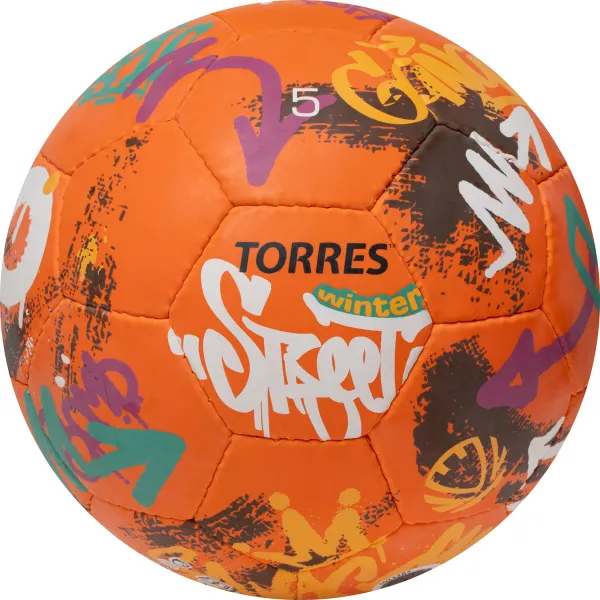 Мяч футб. TORRES Winter Street, F023285, р.5, 32 пан, рез, 4 подкл. слоя, руч. сшив,оранж-мультик. за 2&nbsp;713.20 ₽ в Красноярске