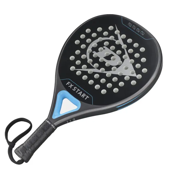 Ракетка для падела Dunlop FX Start, 10370737, для начинающих, гибрид, графит, черно-синий за 13&nbsp;175 ₽ в Красноярске