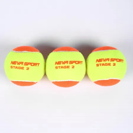 Мяч теннисный детский NS Orange, 5021005, уп.3 шт, резина, шерть, нейлон, желто-оранжевый за 613.70 ₽ купить в Красноярске