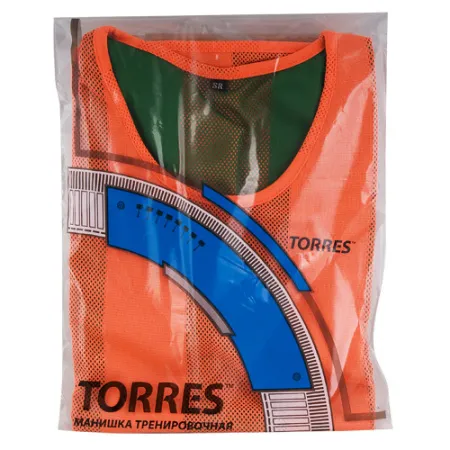 Манишка детская TORRES двухсторонняя, TR11949O/G, р.Jr, тренировочная, полиэстер, оранж-зелен за 1&nbsp;026.80 ₽ купить в Красноярске