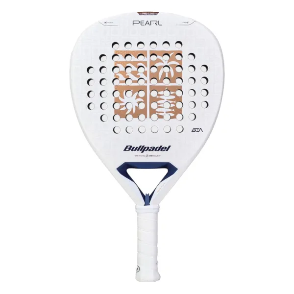 Ракетка для падела BULLPADEL Pearl 27, 497249, для проф-в, стекловолокно,карбон, бело-золотистый за 44&nbsp;319 ₽ в Красноярске