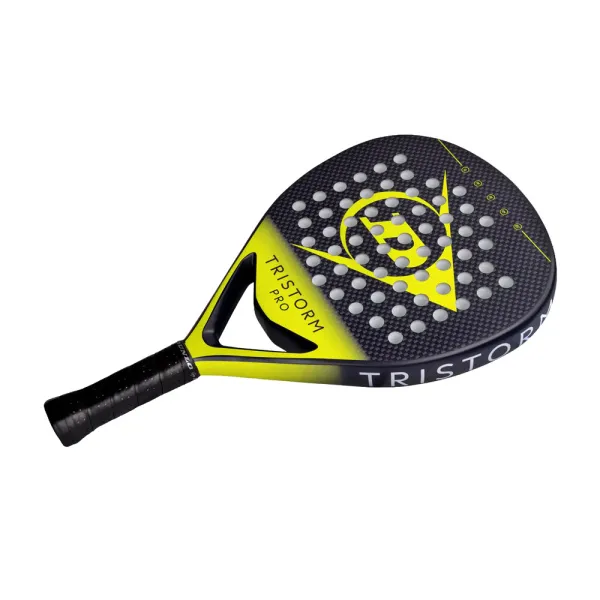 Ракетка для падела Dunlop Tristorm Pro, 10359946, для родв.игроков, стекловолокно, графит, черн-желт за 19&nbsp;643.50 ₽ в Красноярске