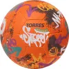 Мяч футб. TORRES Winter Street, F023285, р.5, 32 пан, рез, 4 подкл. слоя, руч. сшив,оранж-мультик.