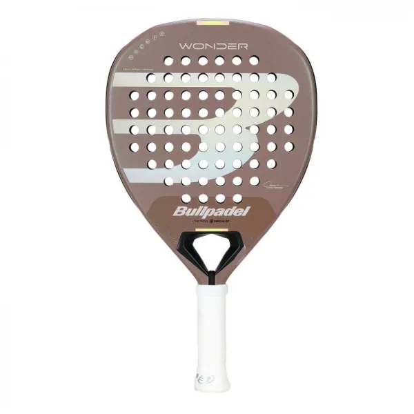Ракетка для падела BULLPADEL Wonder, 494407, для проф. и любителей, стекловолокно, капучино