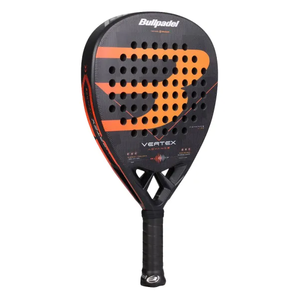 Ракетка для падела BULLPADEL Vertex Advance, 494414, для проф. и любителей, карбон, черно-оранжевый за 21&nbsp;559.40 ₽ в Красноярске