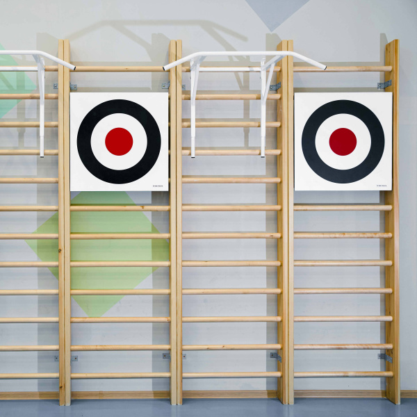 Щит для метания навесной на шведскую стенку (фанера) 700х700 ZAVODSPORTA за 8&nbsp;960 ₽ в #REGION_NAME_DECLINE_PP#